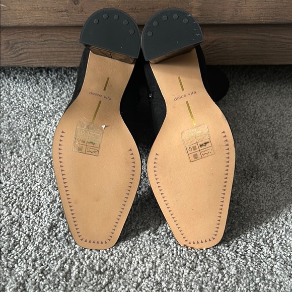 DOLCE VITA - Black Suede Women's Ankle Boots ( brand new ! ) - Picture 4 of 5